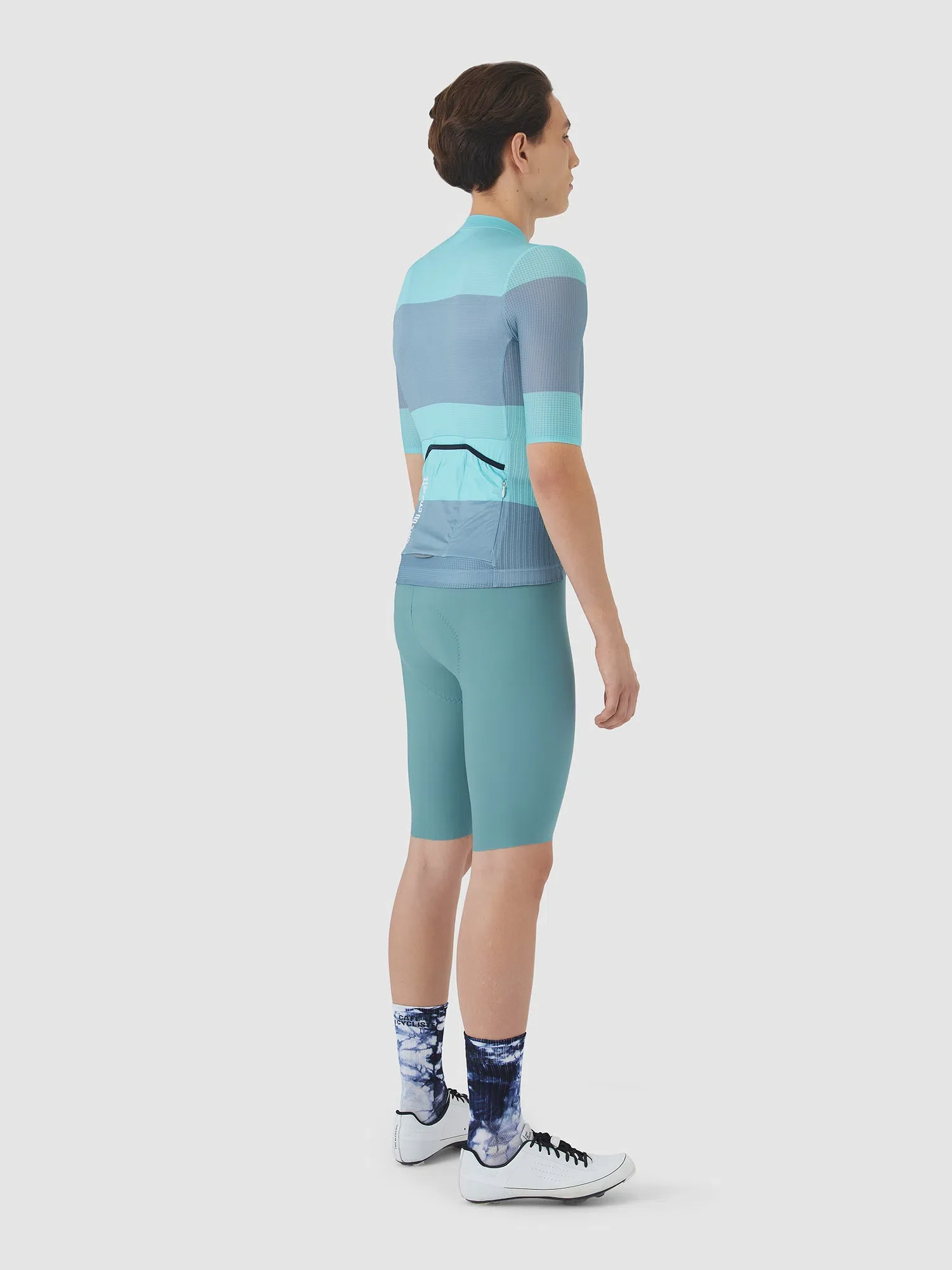 CAFE DU CYCLISTE Angeline V2 Race Ultralight Jersey - Riviera Blue/Deep Water - Image 7