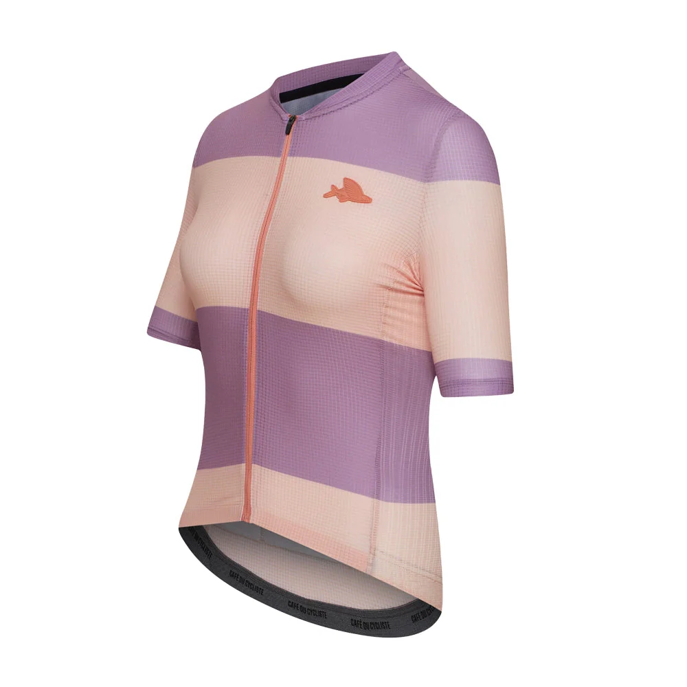 CAFE DU CYCLISTE Angeline Women's Jersey - Sand Glycin Stripe - Image 3