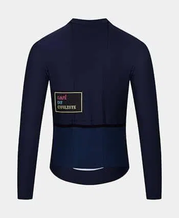 CAFE DU CYCLISTE Audrey  Long Sleeve Jersey - Navy - Image 2