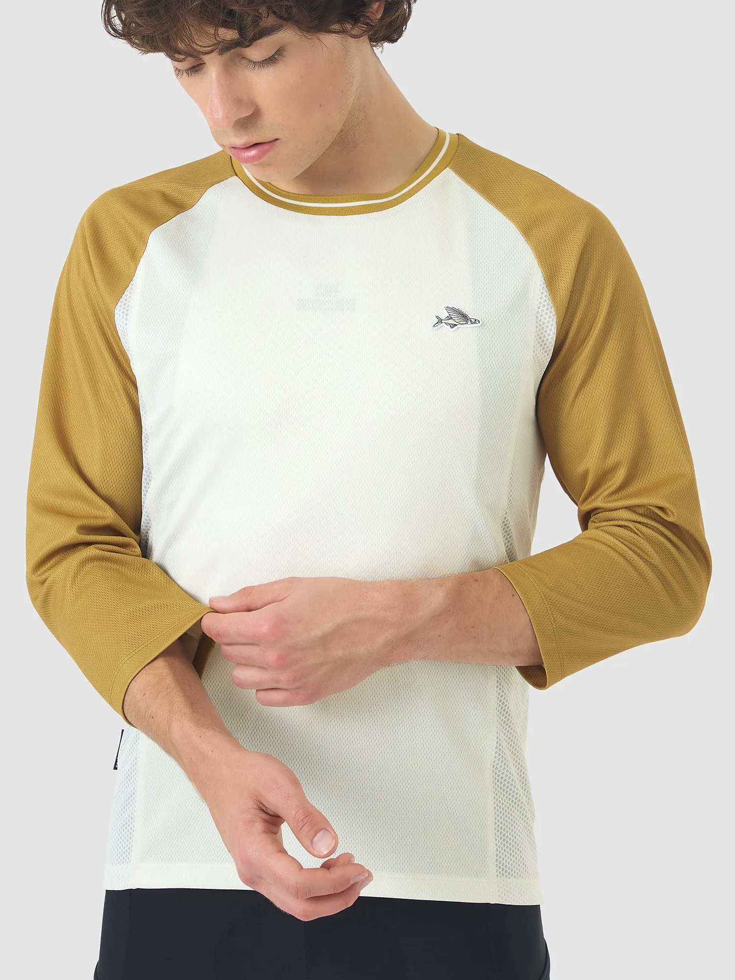 CAFE DU CYCLISTE Barbara Lightweight Jersey - Golden Olive - Image 5