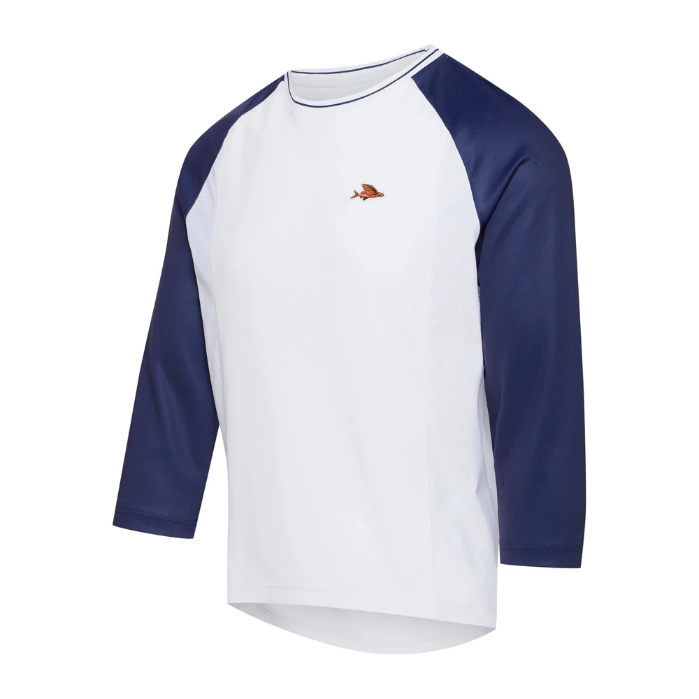 CAFE DU CYCLISTE Barbara V2 Gravel Lightweight Jersey - Navy/White - Image 3