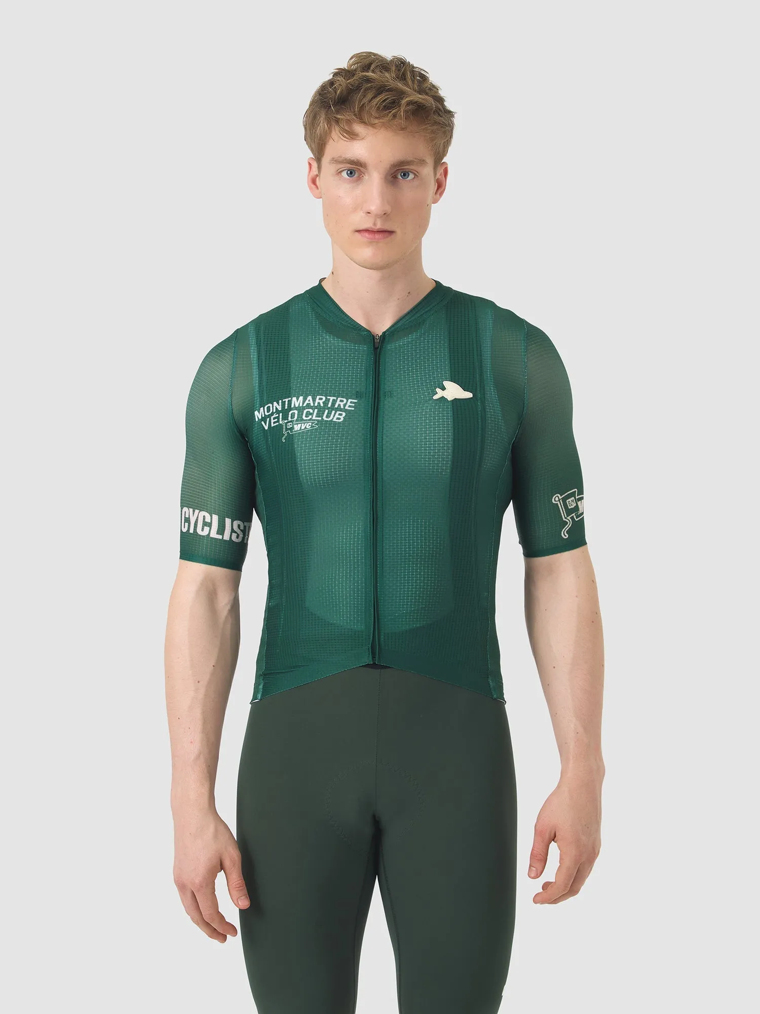CAFÉ DU CYCLISTE Bergida MVC Jersey  - Dark Green - Image 2