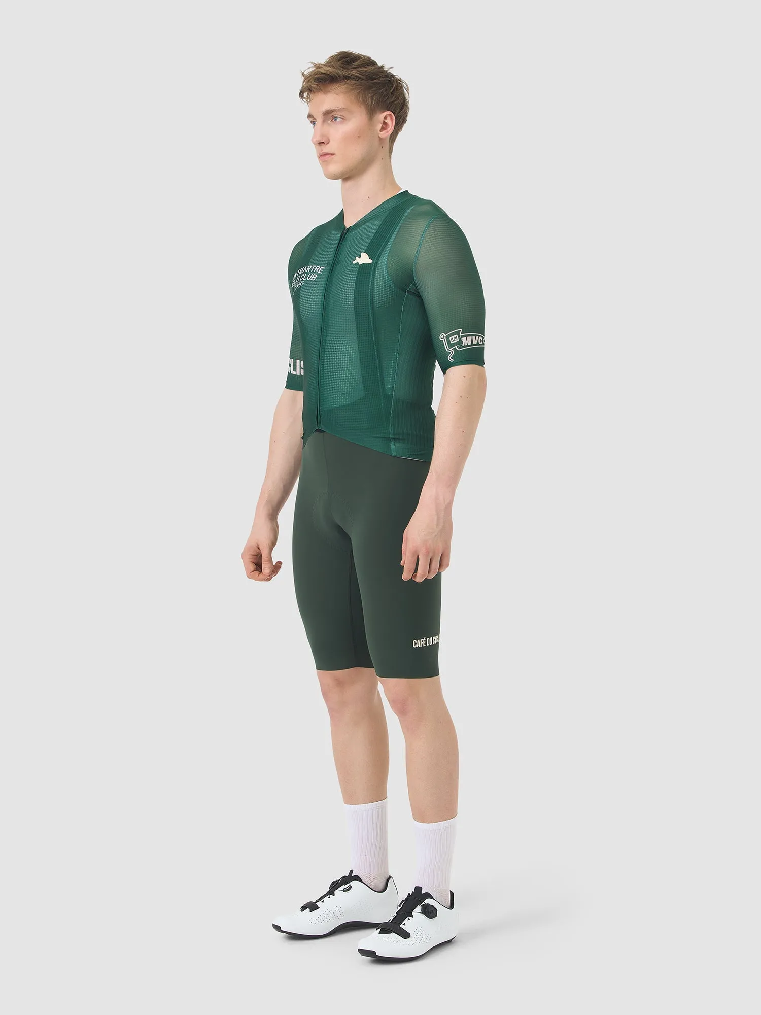 CAFÉ DU CYCLISTE Bergida MVC Jersey  - Dark Green - Image 3