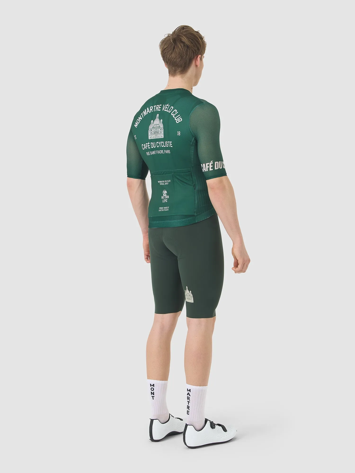 CAFÉ DU CYCLISTE Bergida MVC Jersey  - Dark Green - Image 5