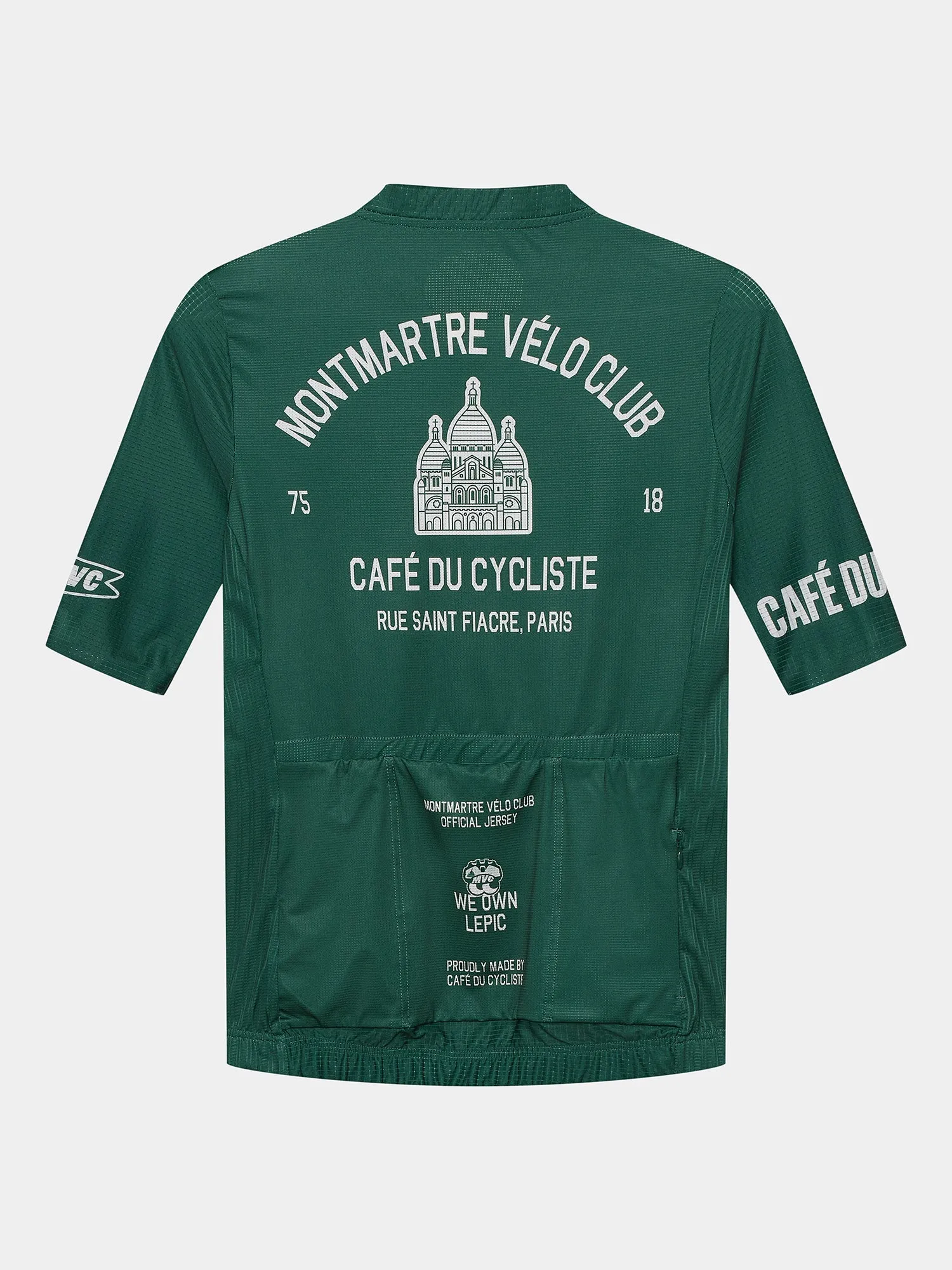 CAFÉ DU CYCLISTE Bergida MVC Jersey  - Dark Green - Image 7