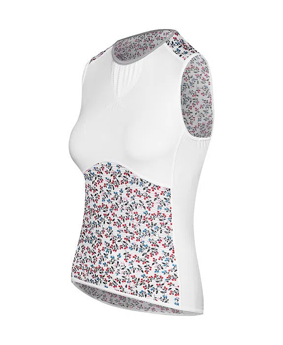 CAFE DU CYCLISTE Women Cecilia Sleeveless Mesh Baselayer - Groseille - Image 7