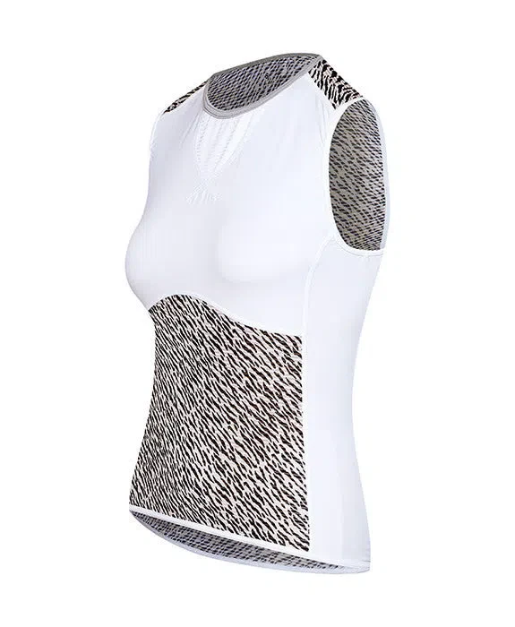 CAFE DU CYCLISTE Women Cecilia Sleeveless Mesh Baselayer - Tiger - Image 5