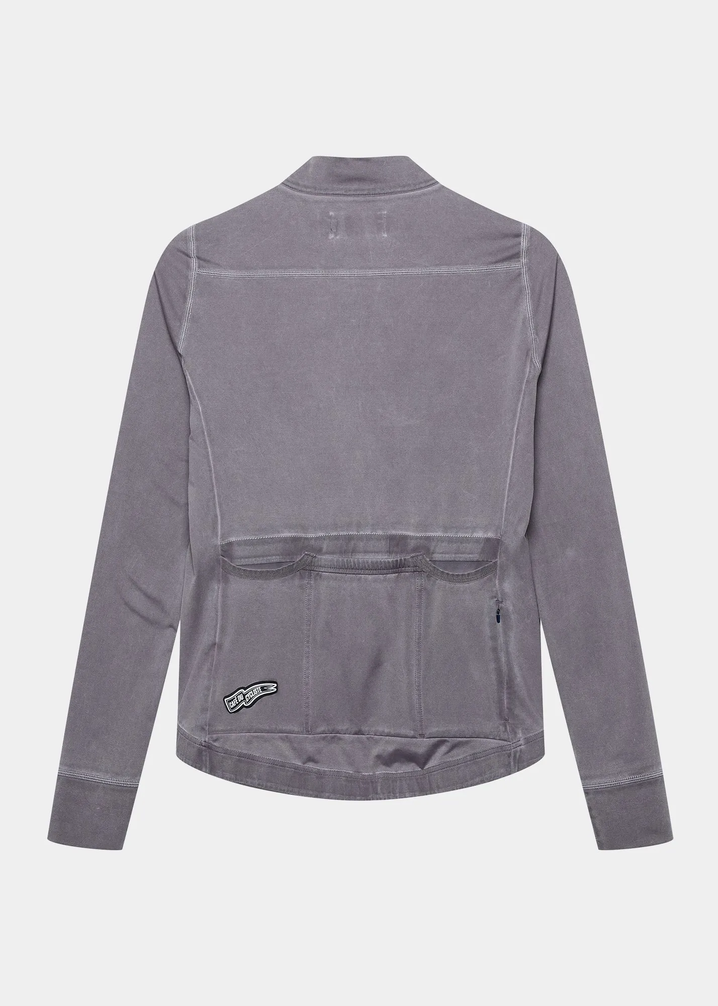 CAFE DU CYCLISTE Charlie Brushed Women Long Sleeve Jersey - Cold Dye Charcoal - Image 2