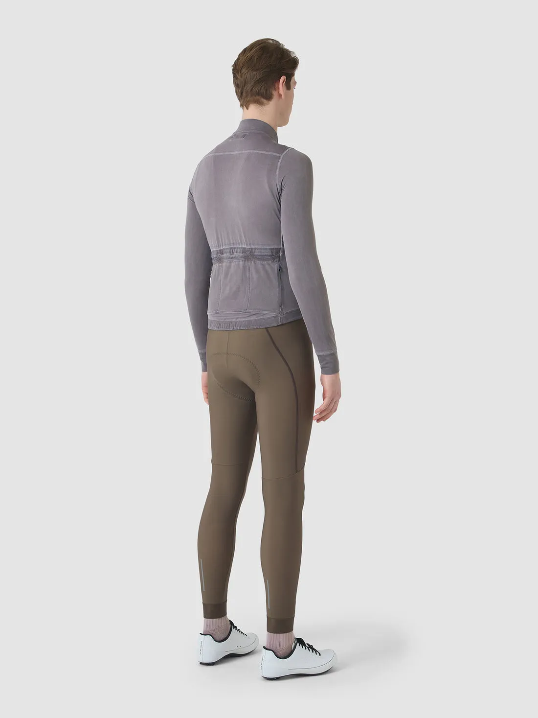 CAFE DU CYCLISTE Charlie Brushed Long Sleeve Jersey - Cold Dye Charcoal - Image 7