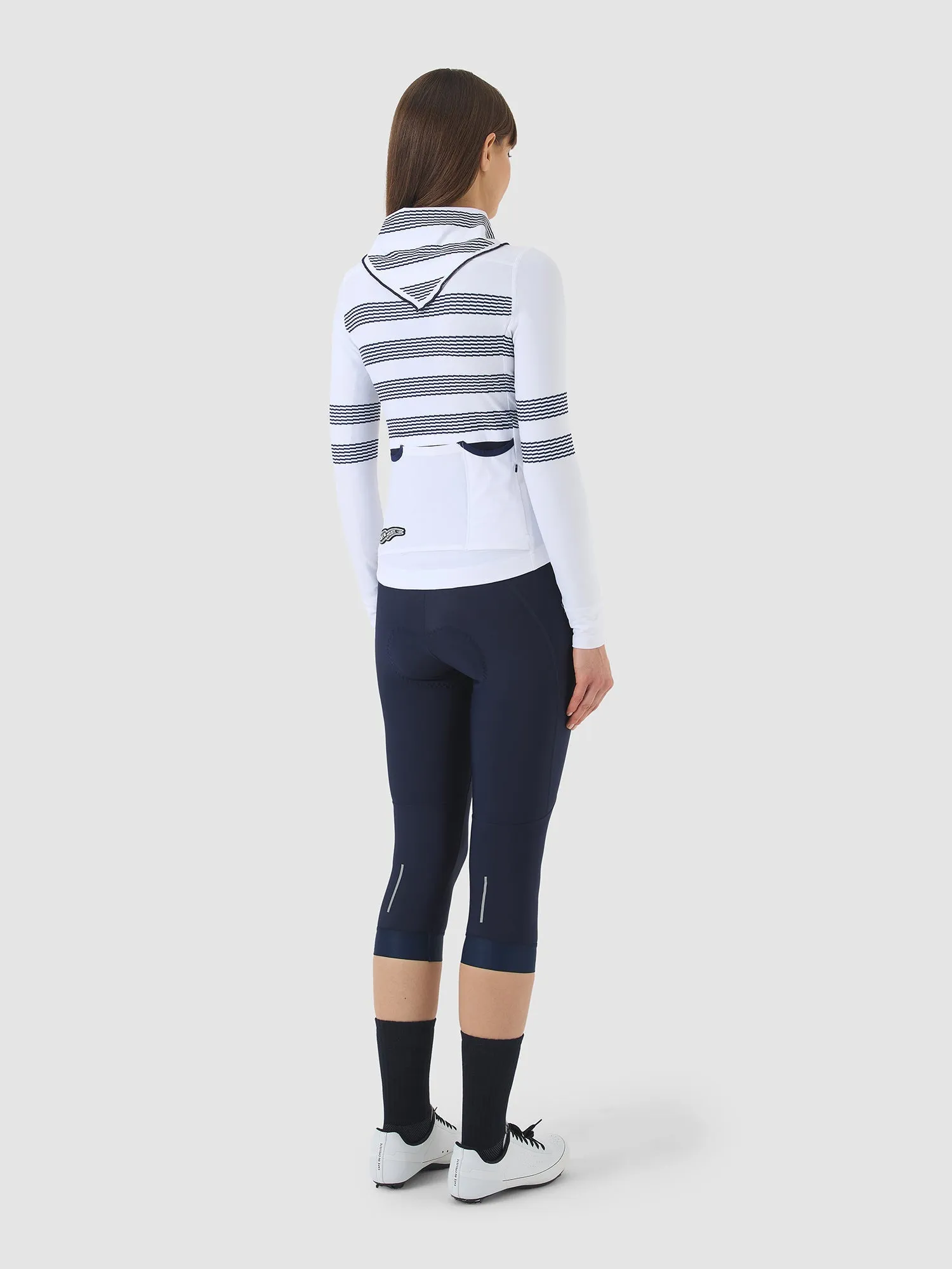 CAFE DU CYCLISTE Charlie Brushed Women LS Jersey - Mariniere - Image 6