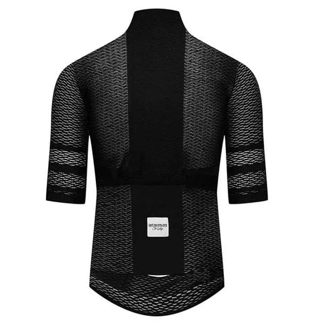CAFE DU CYCLISTE  Christelle Ultralight Cycling Jersey - Black - Image 2