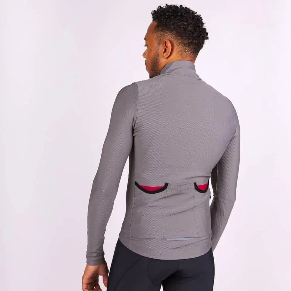 CAFE DU CYCLISTE Clemence Long Sleeve Jersey - Dark Grey - Image 5