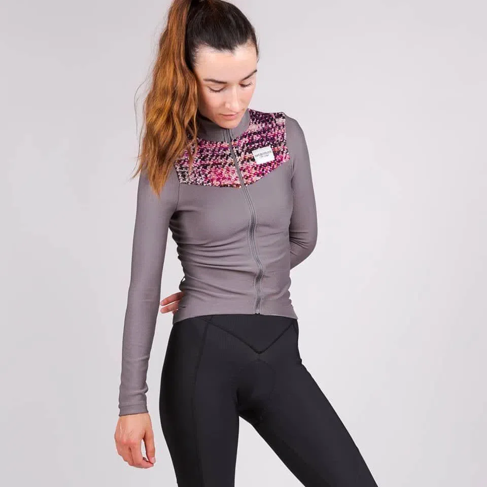 CAFE DU CYCLISTE Clemence Women Long Sleeve Jersey - Dark Grey - Image 4