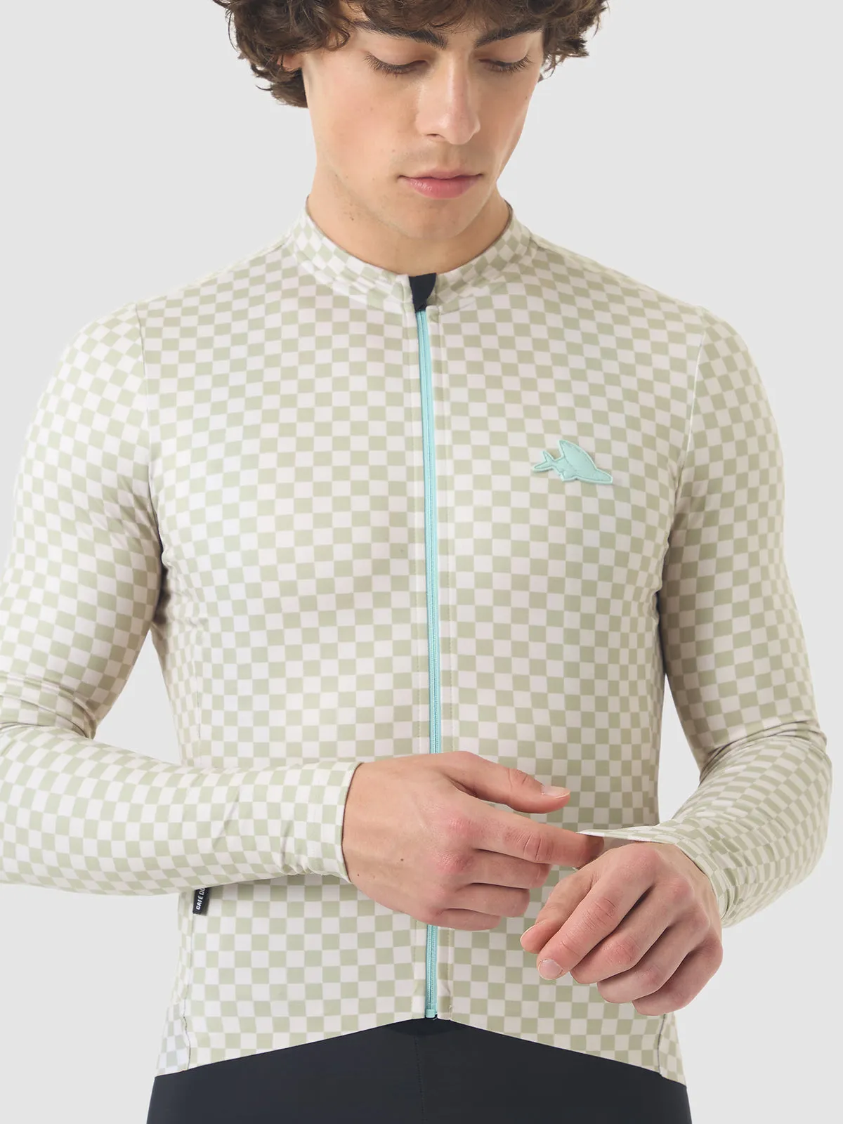 CAFE DU CYCLISTE Constance Midweight Long Sleeve Jersey - Puddle - Image 5