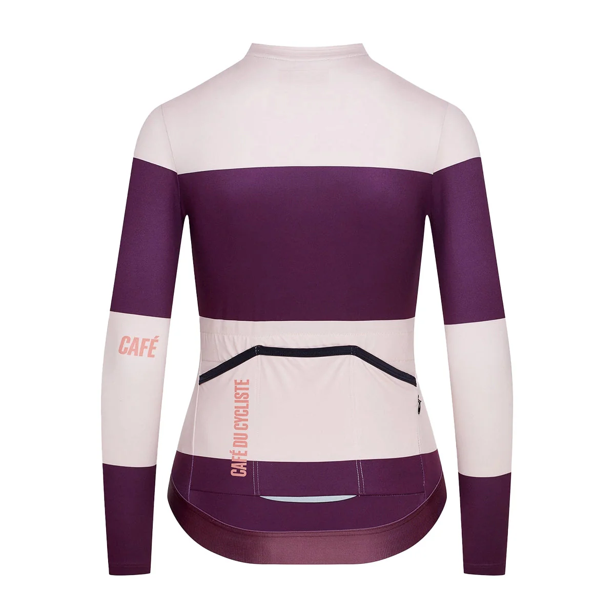 CAFE DU CYCLISTE Constance Women Midweight Long Sleeve Jersey - Quetsche Rosa - Image 2