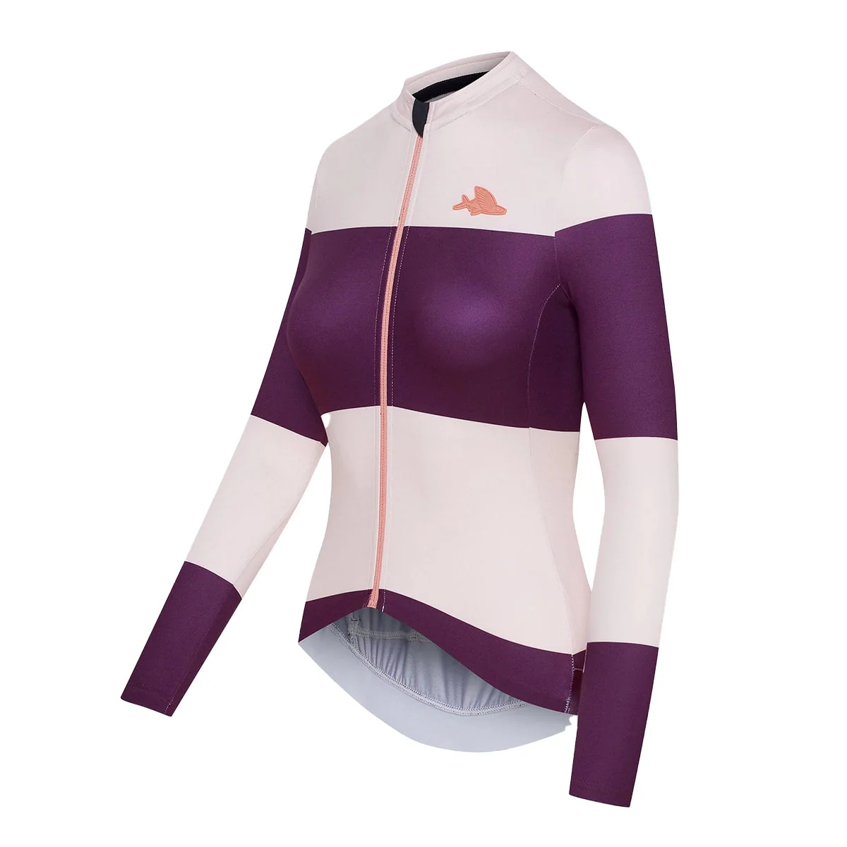 CAFE DU CYCLISTE Constance Women Midweight Long Sleeve Jersey - Quetsche Rosa - Image 3