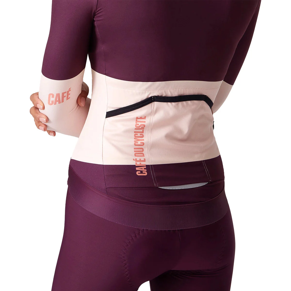 CAFE DU CYCLISTE Constance Women Midweight Long Sleeve Jersey - Quetsche Rosa - Image 5