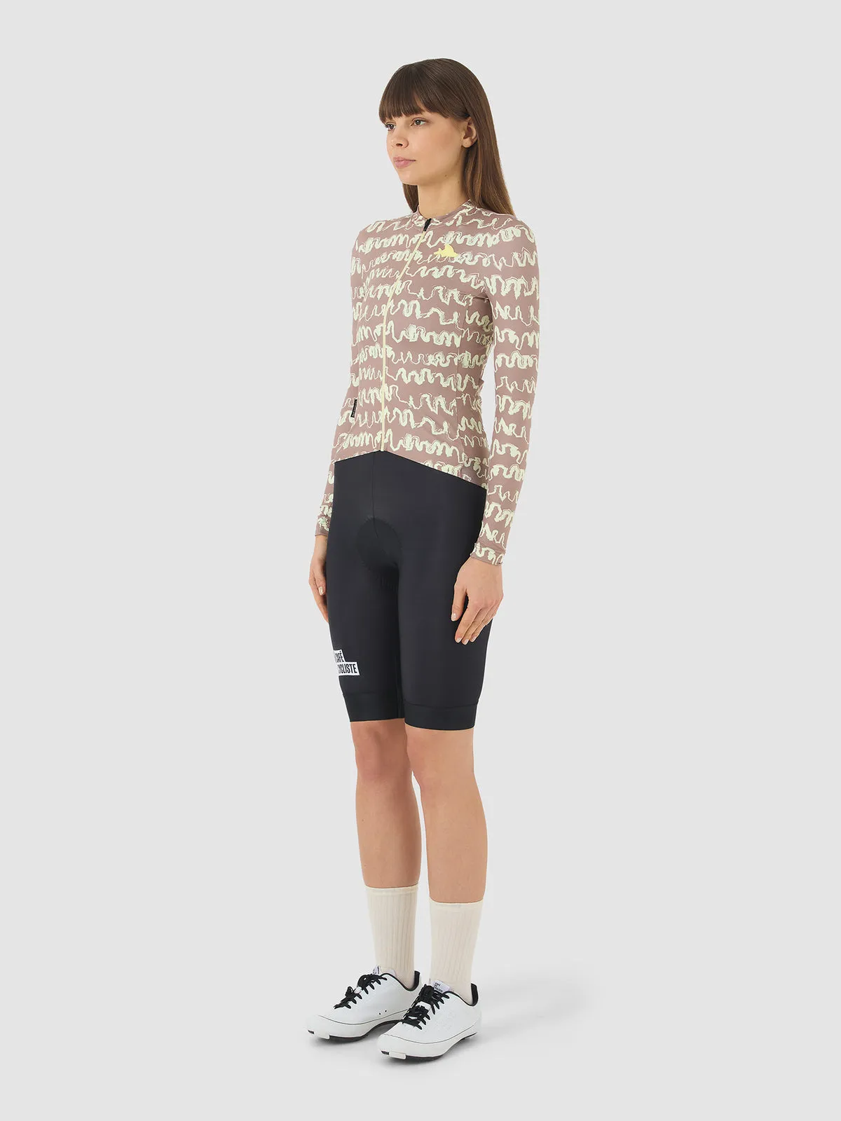 CAFE DU CYCLISTE Constance Midweight LS Women Jersey - Naples Yellow - Image 5