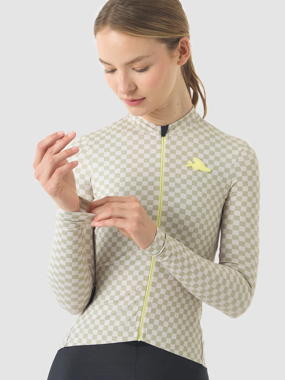 CAFE DU CYCLISTE  Constance Midweight LS Women Jersey - Puddle - Image 4
