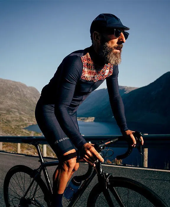CAFE DU CYCLISTE Cycling Cap Classic - Navy Blue - Image 3