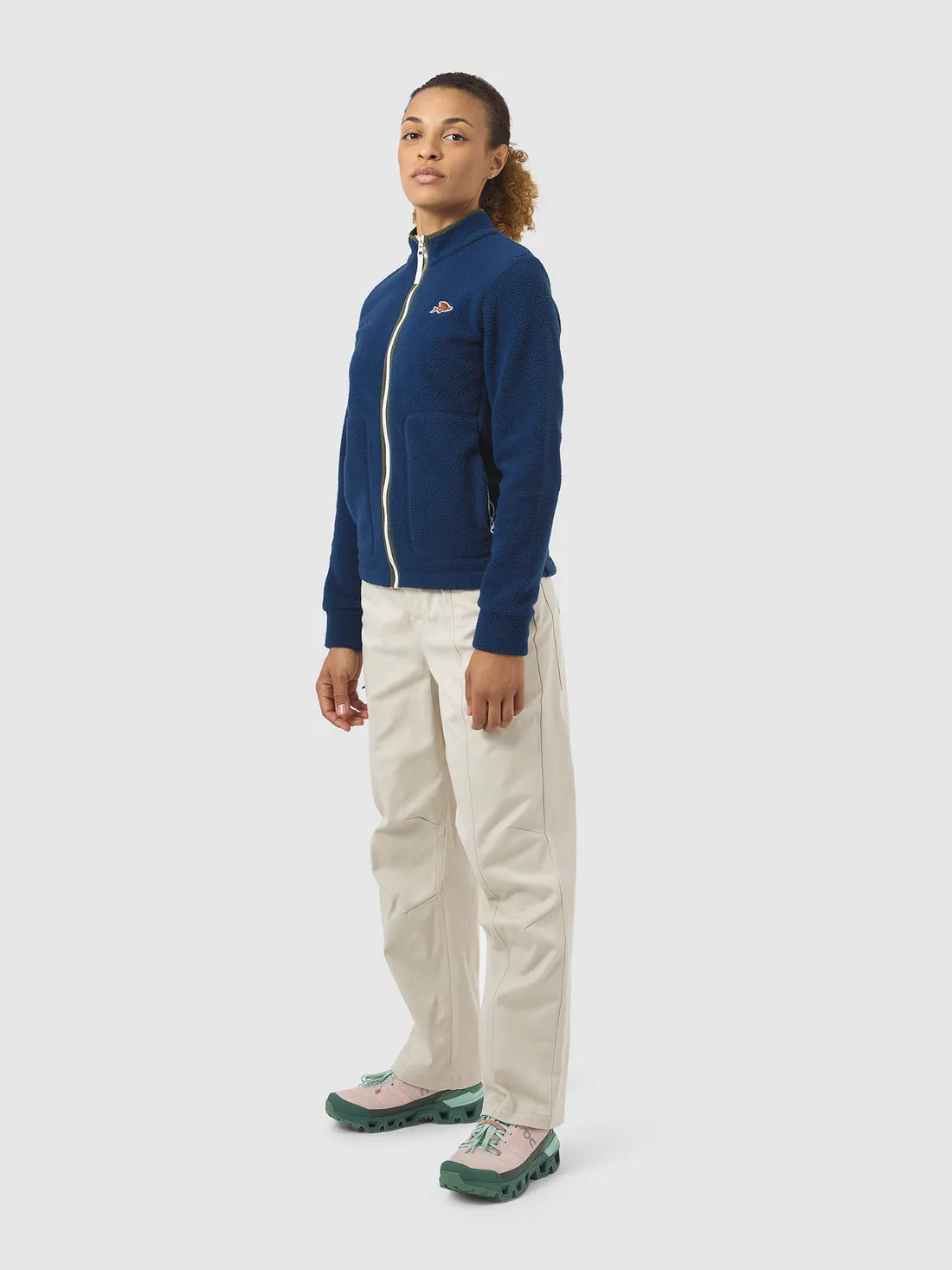 CAFE DU CYCLISTE Domitille Women Fleece Jacket - Navy - Image 4