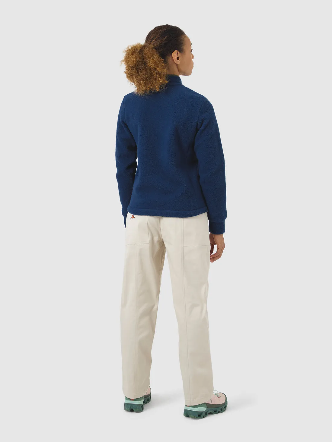 CAFE DU CYCLISTE Domitille Women Fleece Jacket - Navy - Image 5