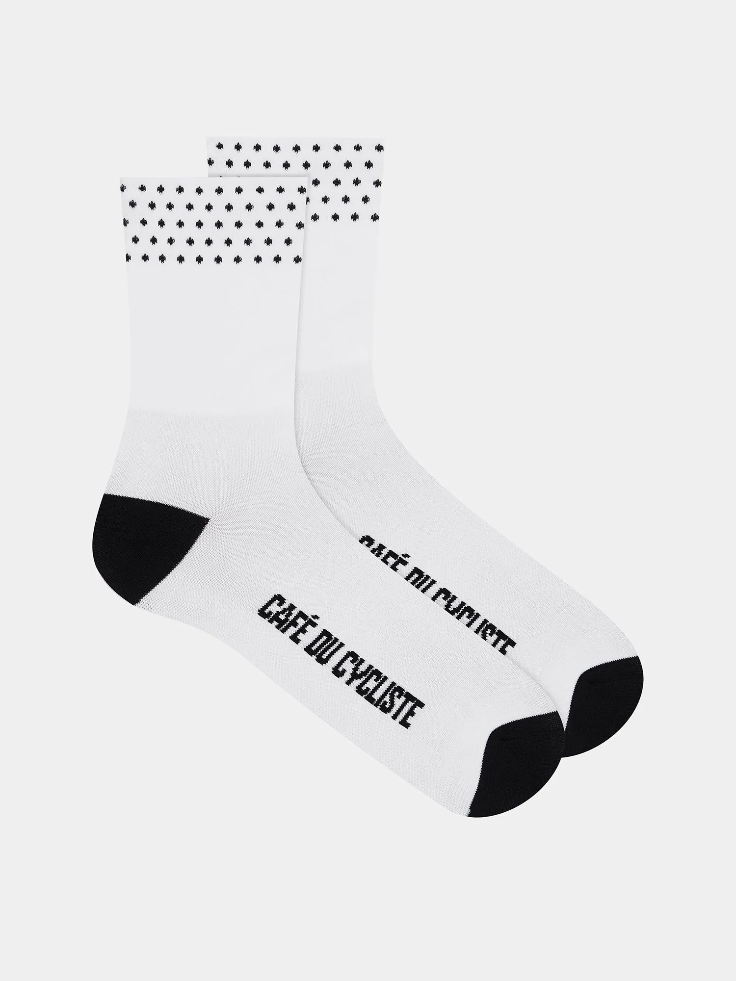 CAFÉ DU CYCLISTE Dotted Socks - White - Image 2