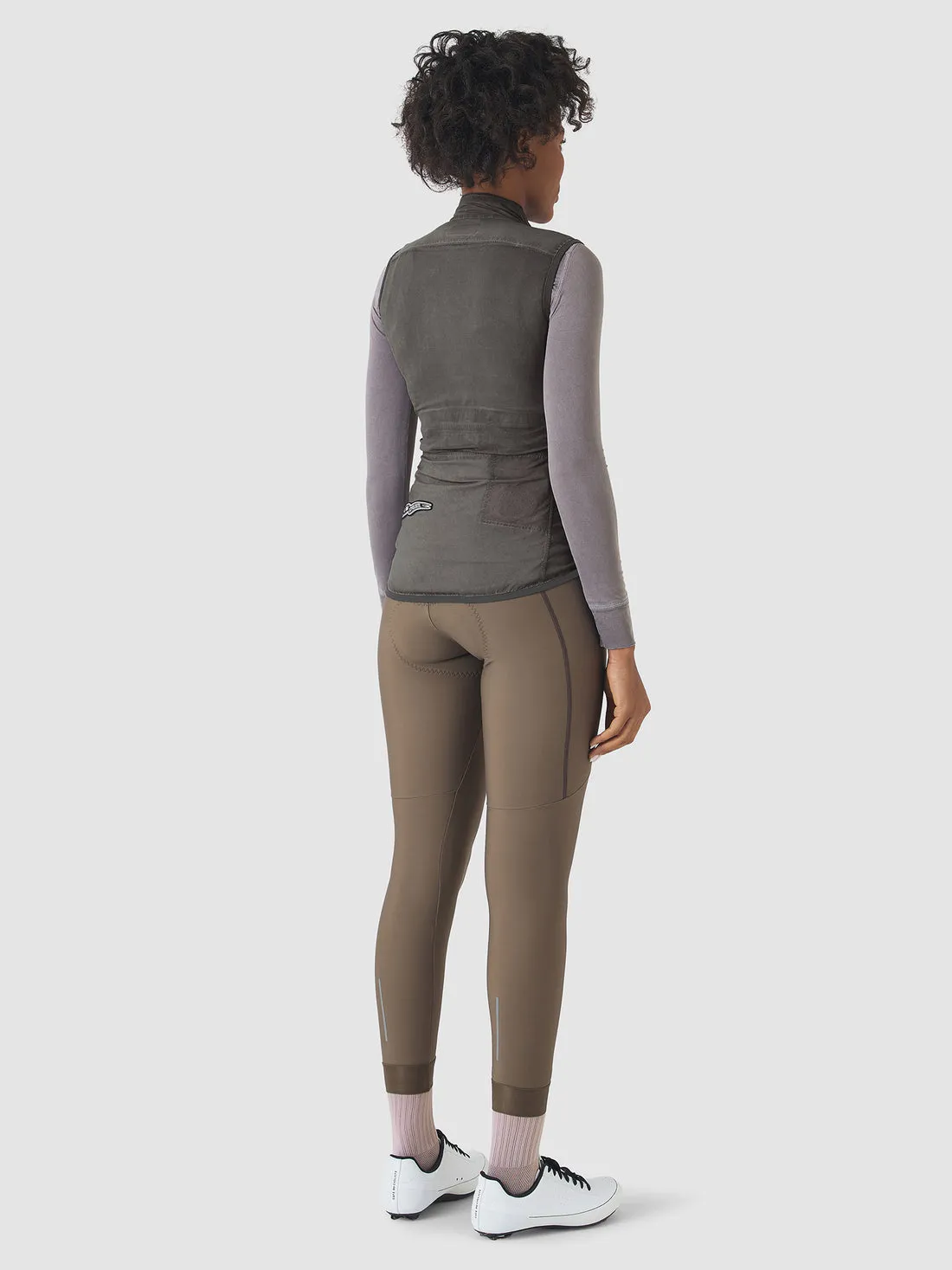 CAFE DU CYCLISTE Edith Women Gilet - Cold Dye Charcoal - Image 7