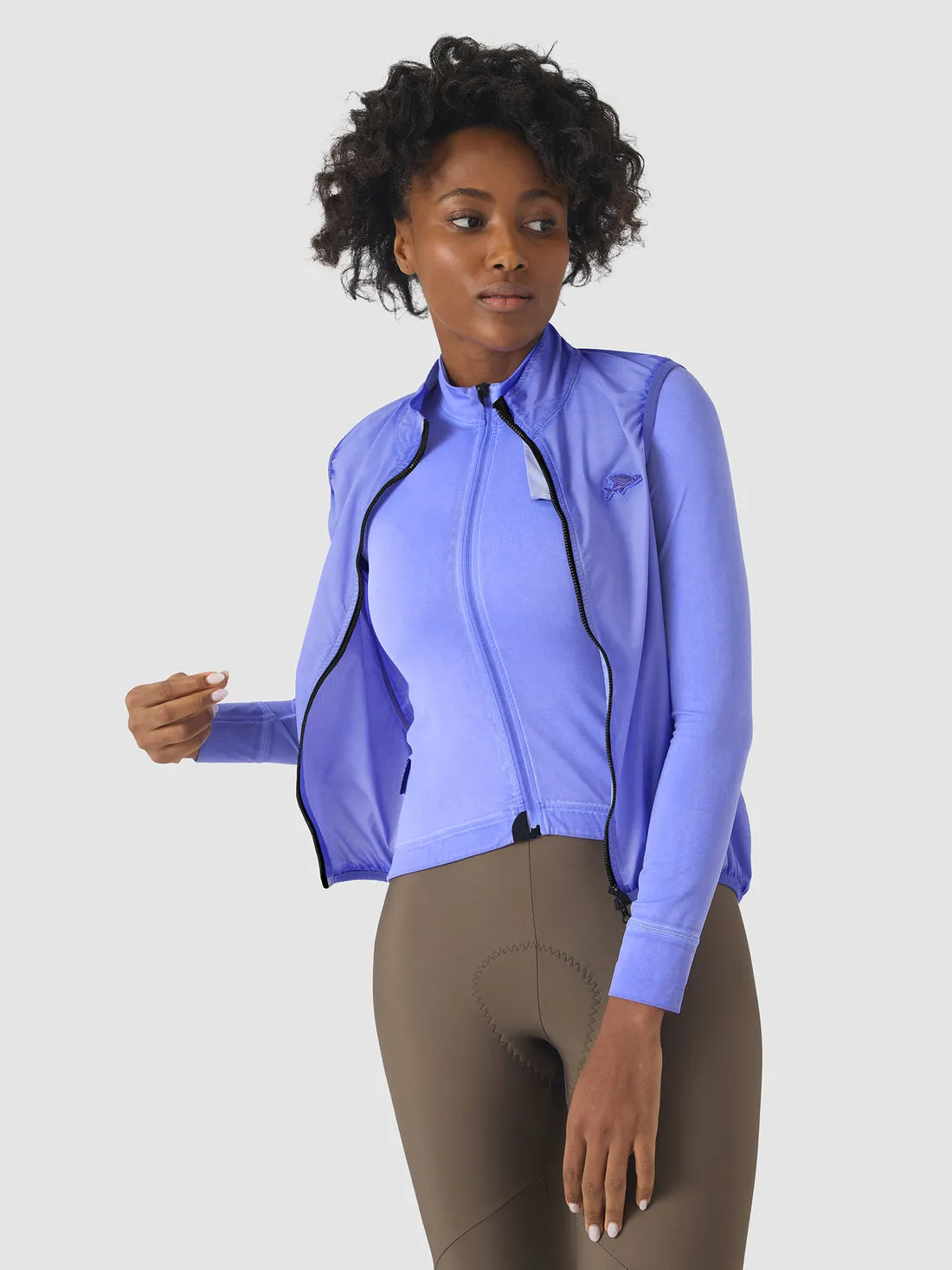 CAFE DU CYCLISTE Edith Women Gilet - Cold Dye Verbena - Image 4