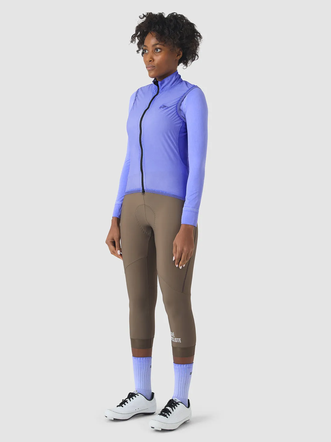CAFE DU CYCLISTE Edith Women Gilet - Cold Dye Verbena - Image 5