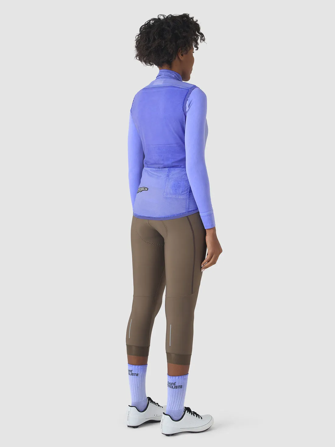CAFE DU CYCLISTE Edith Women Gilet - Cold Dye Verbena - Image 7