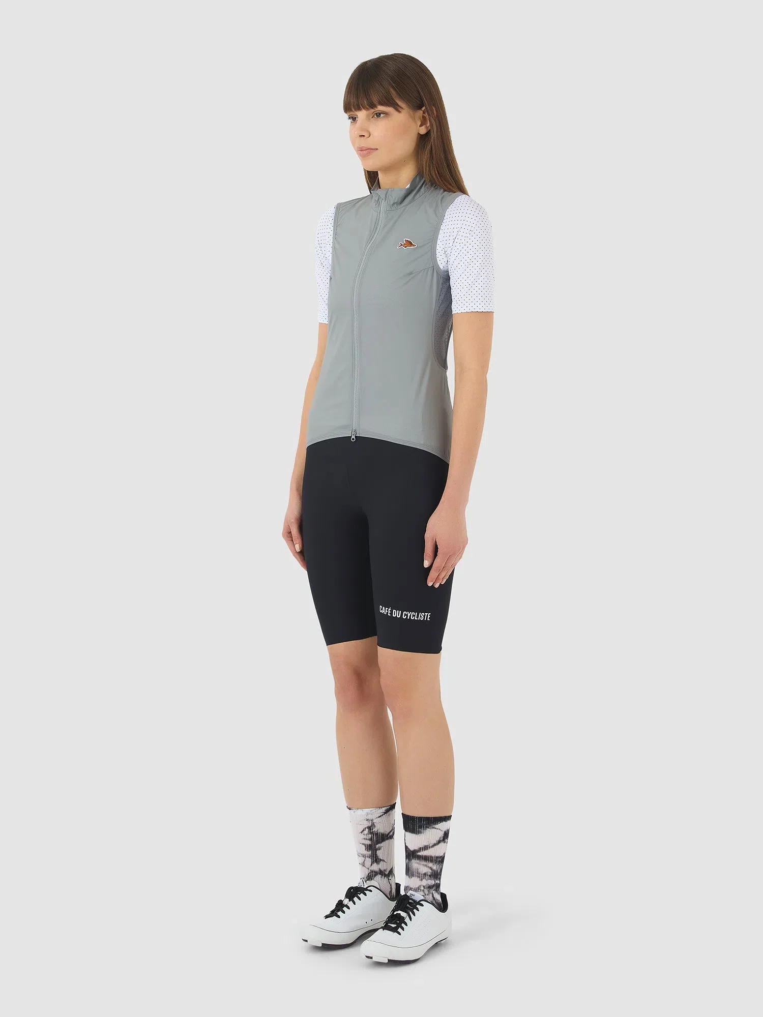 CAFE DU CYCLISTE Edith Women Gilet - Mountain Fog - Image 5