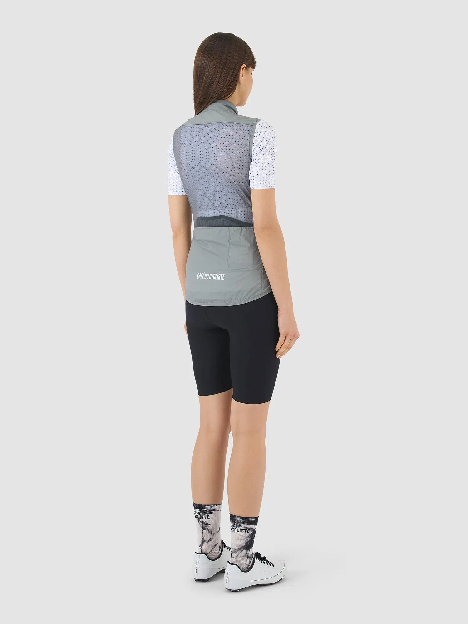 CAFE DU CYCLISTE Edith Women Gilet - Mountain Fog - Image 6