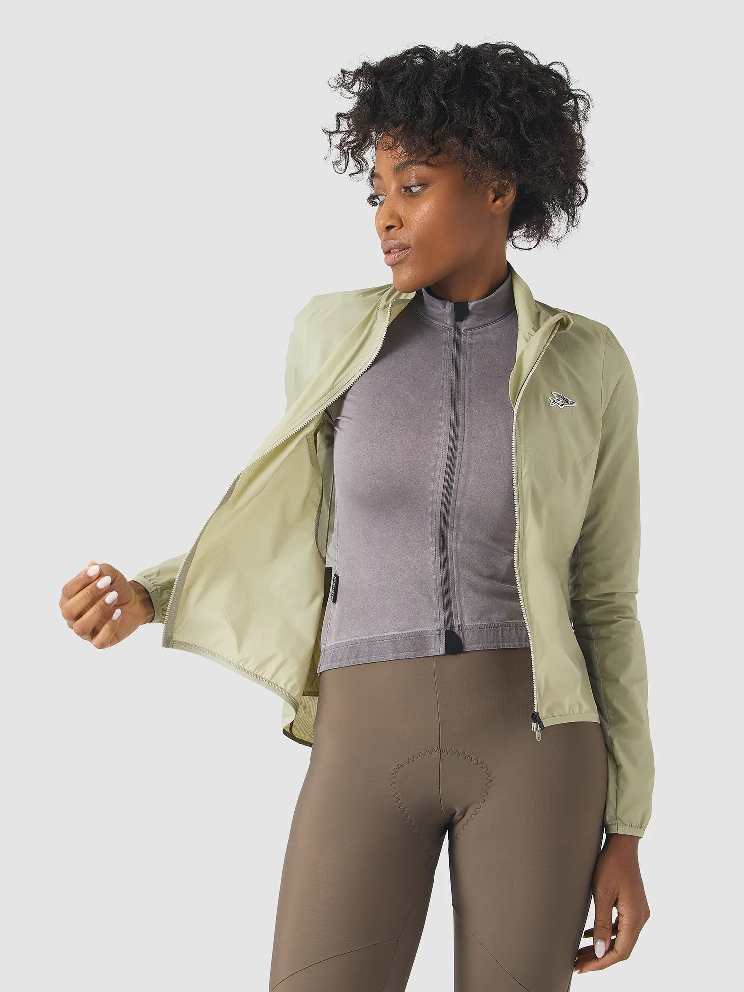 CAFE DU CYCLISTE Edith Women Jacket - Puddle - Image 6