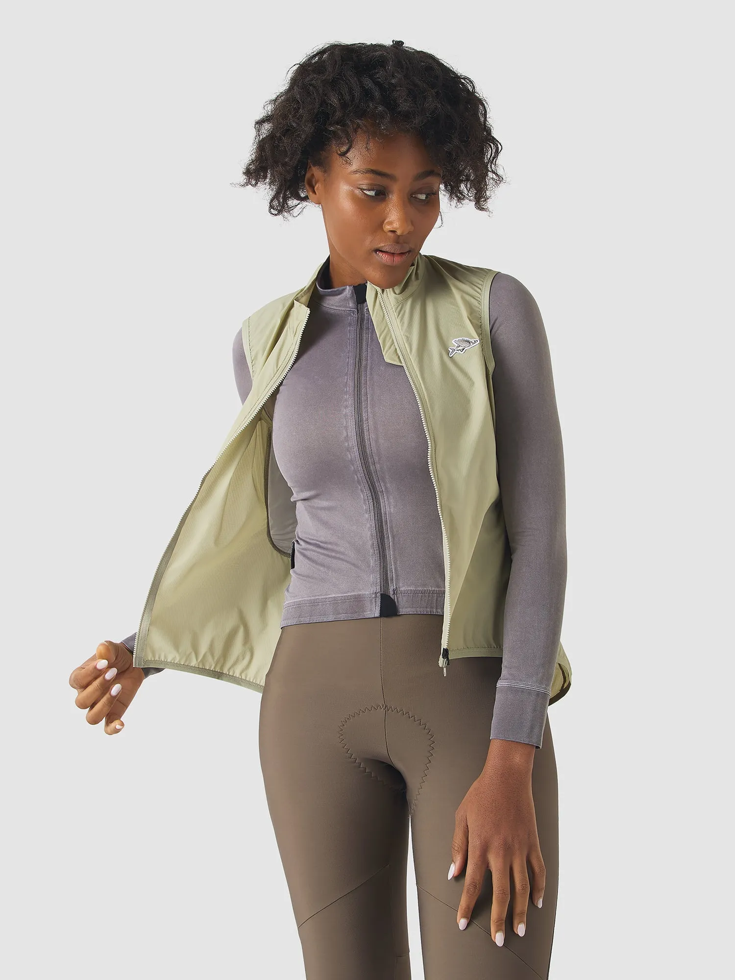 CAFE DU CYCLISTE Edith Women Jacket - Puddle - Image 7