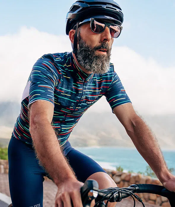 CAFE DU CYCLISTE Francine Jersey - Neon Navy - Image 3