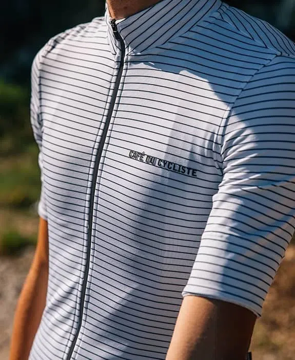 CAFE DU CYCLISTE Francine Jersey - White - Image 3