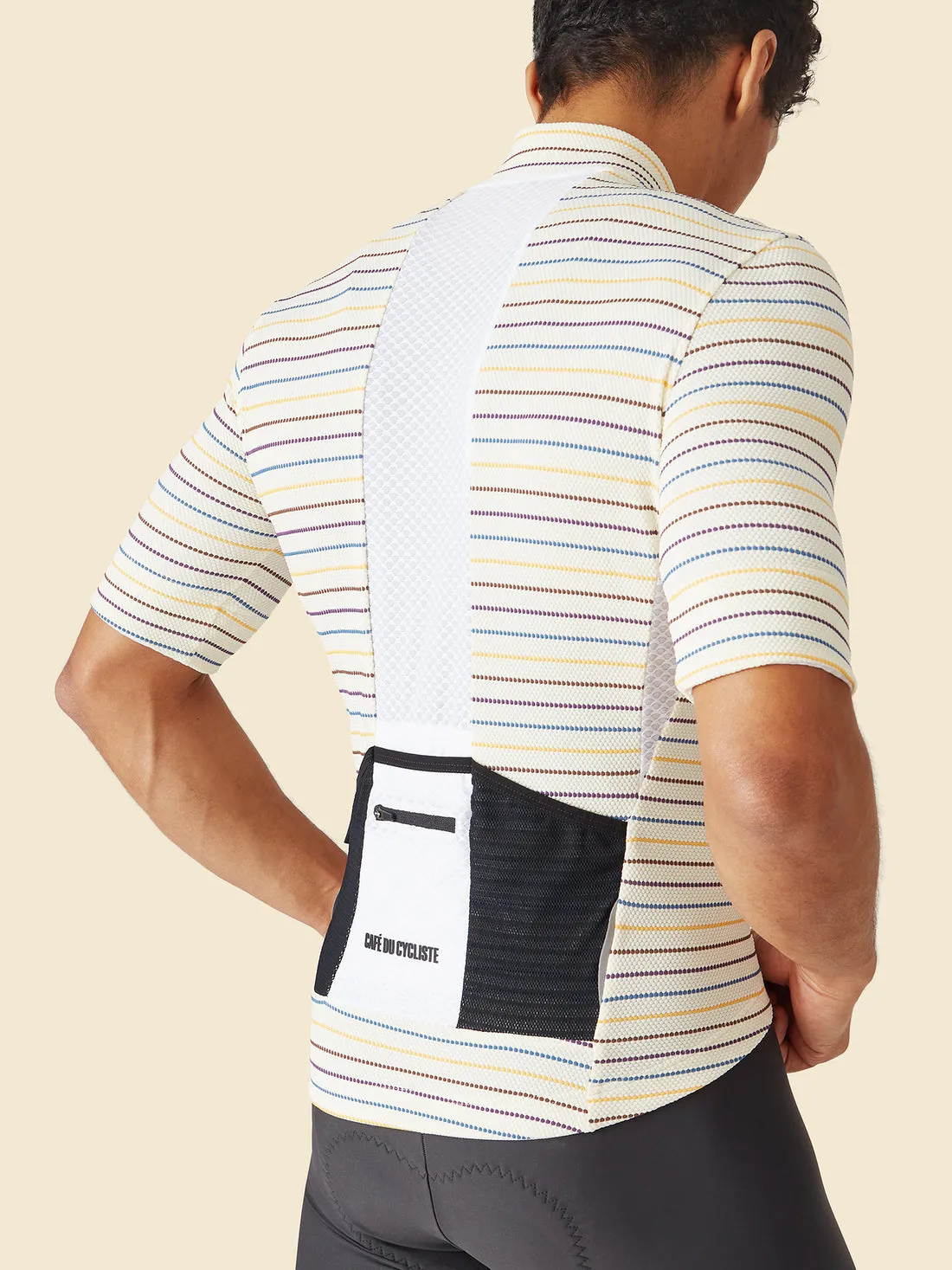 CAFE DU CYCLISTE Francine V2 Jersey - Sand - Image 4