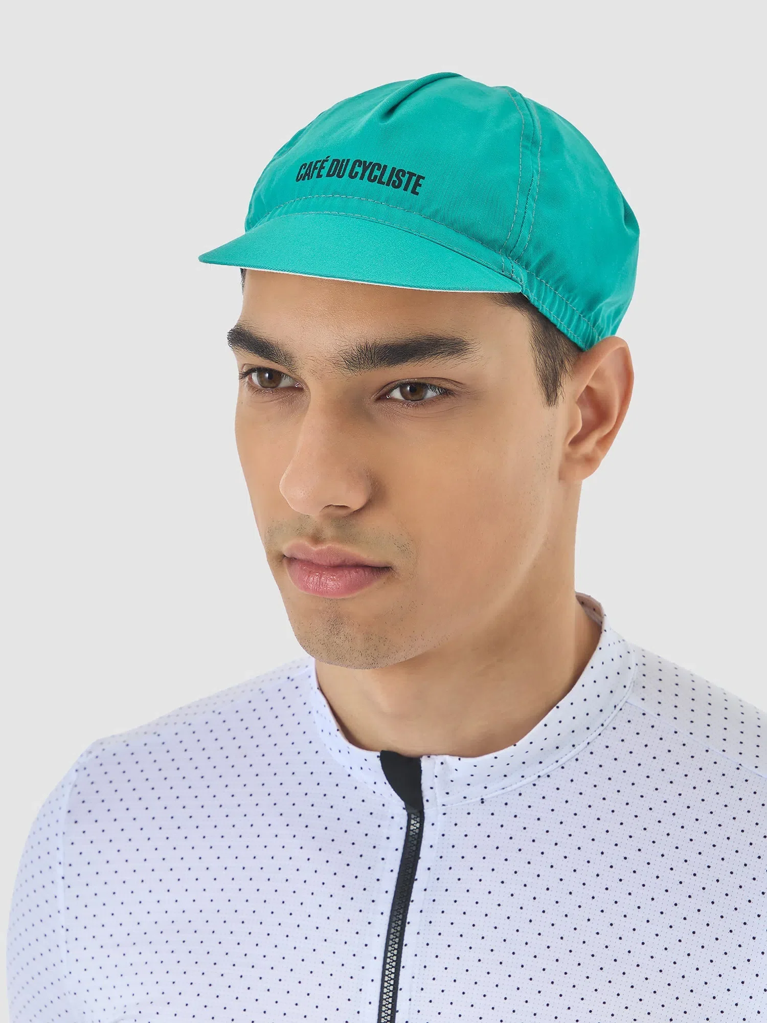 CAFE DU CYCLISTE Gapette Cap - Riviera Blue - Image 2