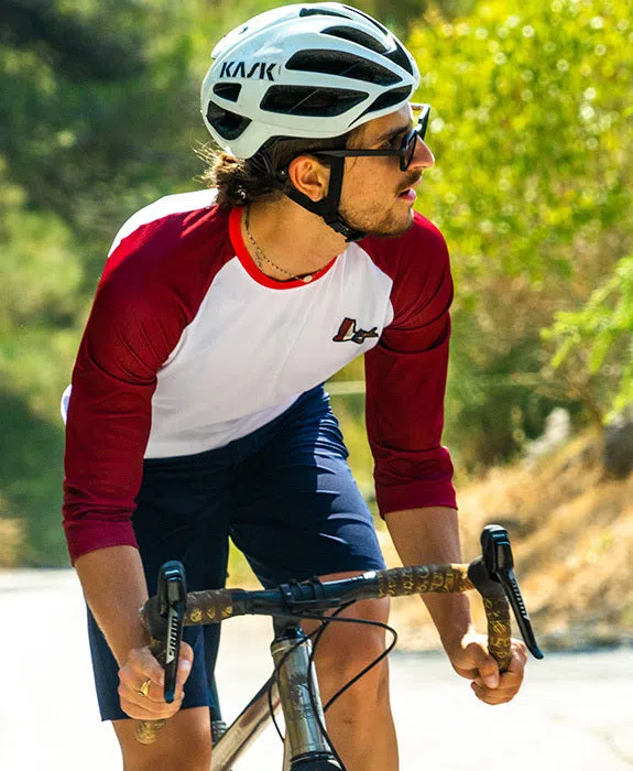 CAFE DU CYCLISTE Gravel Cycling Jersey Barbara - Burgundy/White - Image 3