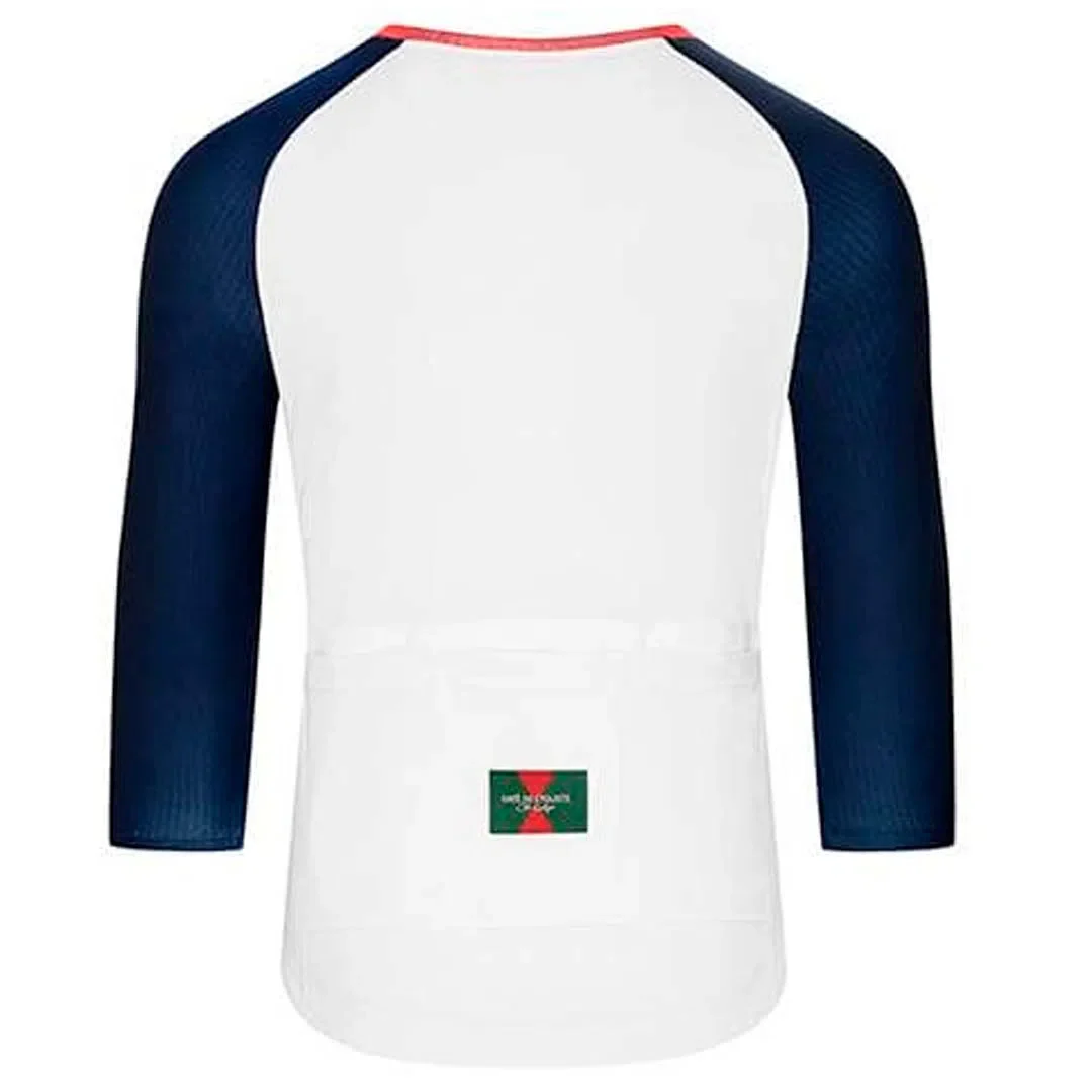 CAFE DU CYCLISTE Gravel Cycling Jersey Barbara - Navy/White - Image 2