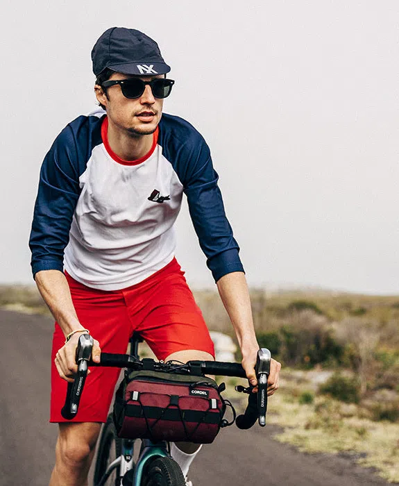 CAFE DU CYCLISTE Gravel Cycling Jersey Barbara - Navy/White - Image 3