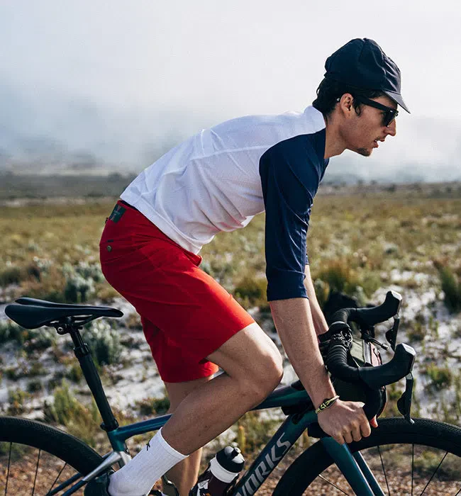 CAFE DU CYCLISTE Gravel Cycling Jersey Barbara - Navy/White - Image 4
