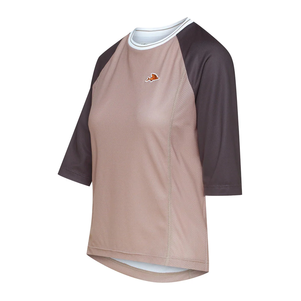 CAFE DU CYCLISTE Gravel Cycling Women Jersey Barbara - Oyster Grey - Image 3