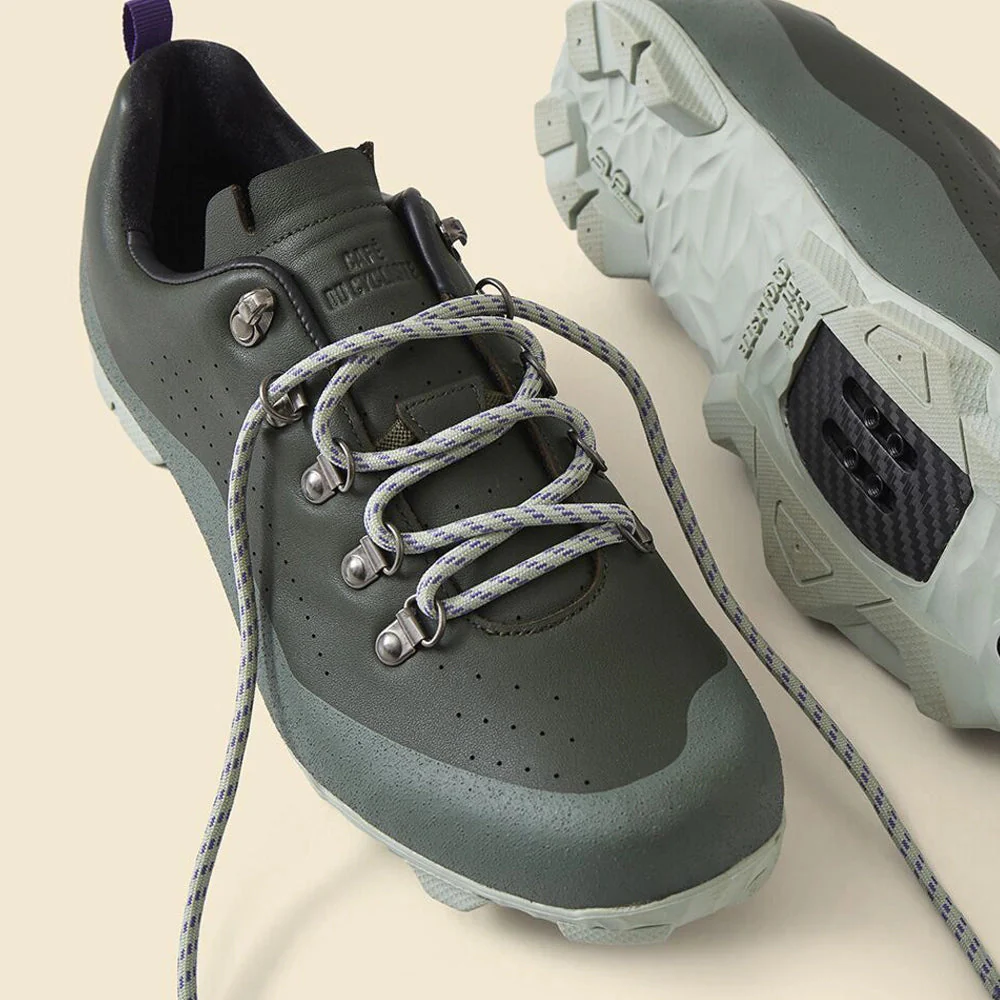 CAFE DU CYCLISTE Gravel Outlands Shoes - Khaki/Scots Pine - Image 4