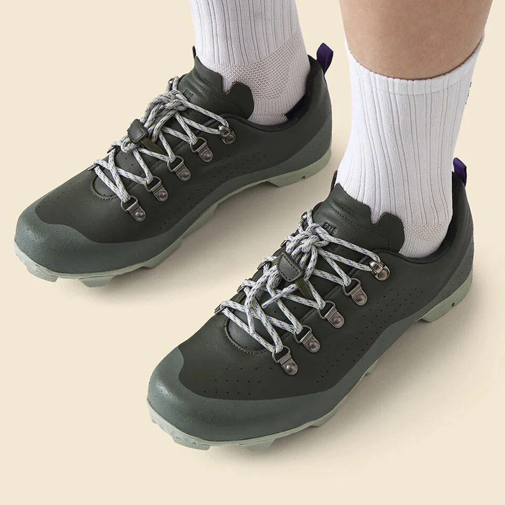 CAFE DU CYCLISTE Gravel Outlands Shoes - Khaki/Scots Pine - Image 5