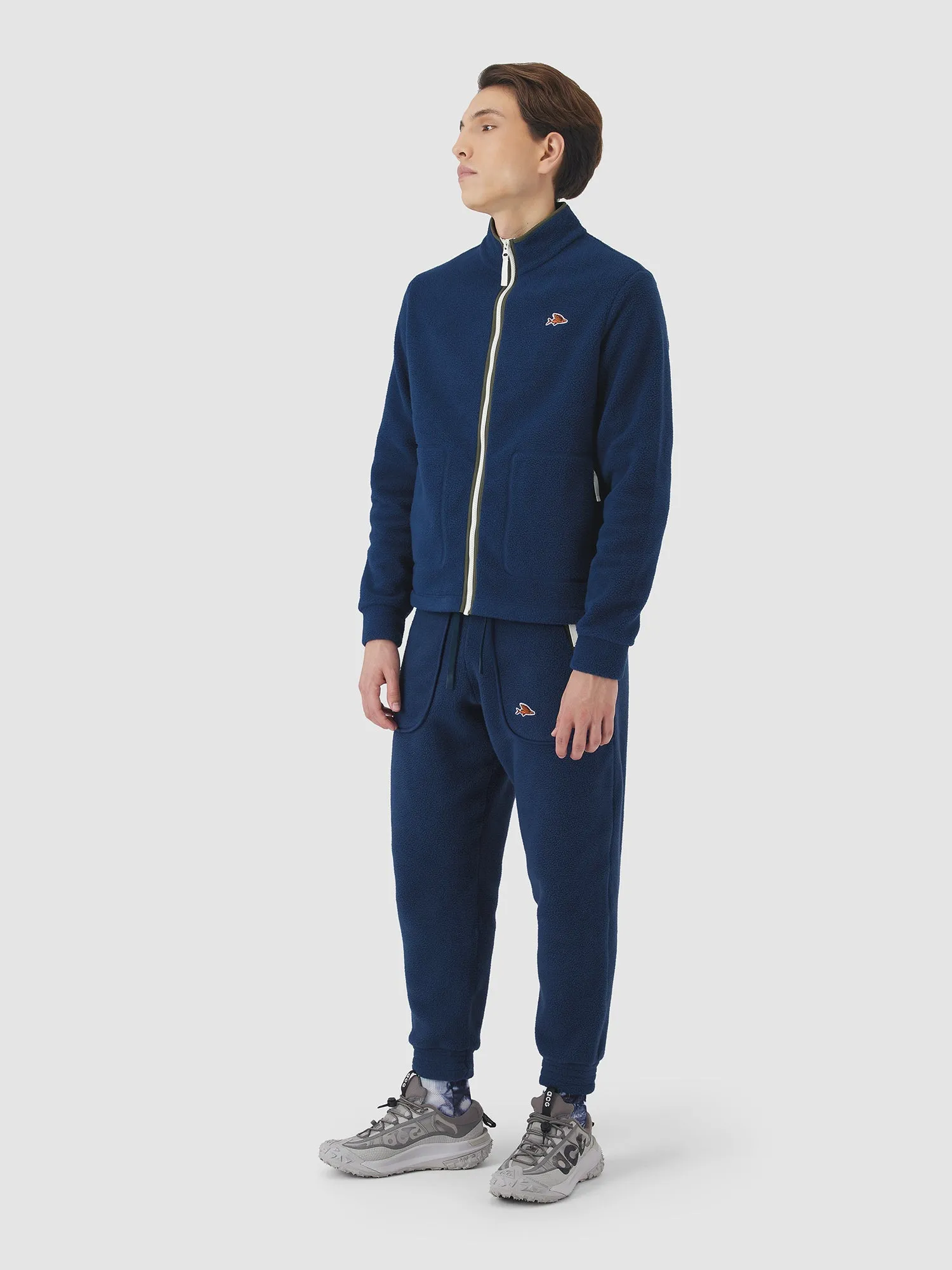 CAFE DU CYCLISTE Henriette Track Pants - Navy - Image 3