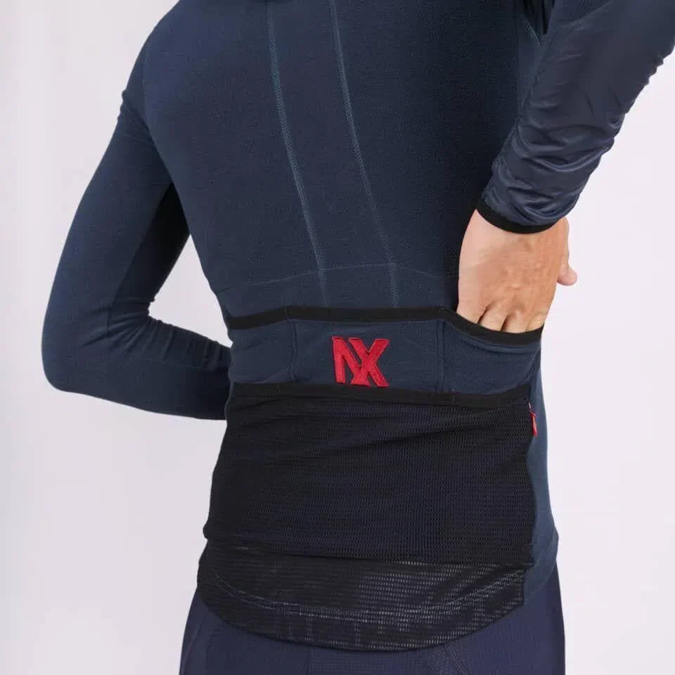 CAFE DU CYCLISTE Ingrid Long Sleeve Jersey - Navy - Image 5