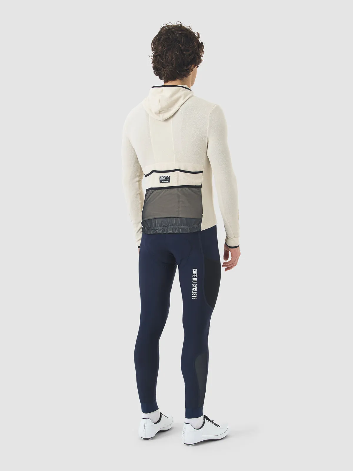 CAFE DU CYCLISTE Ingrid Microfleece Long Sleeve Jersey - Pearl Grey - Image 5