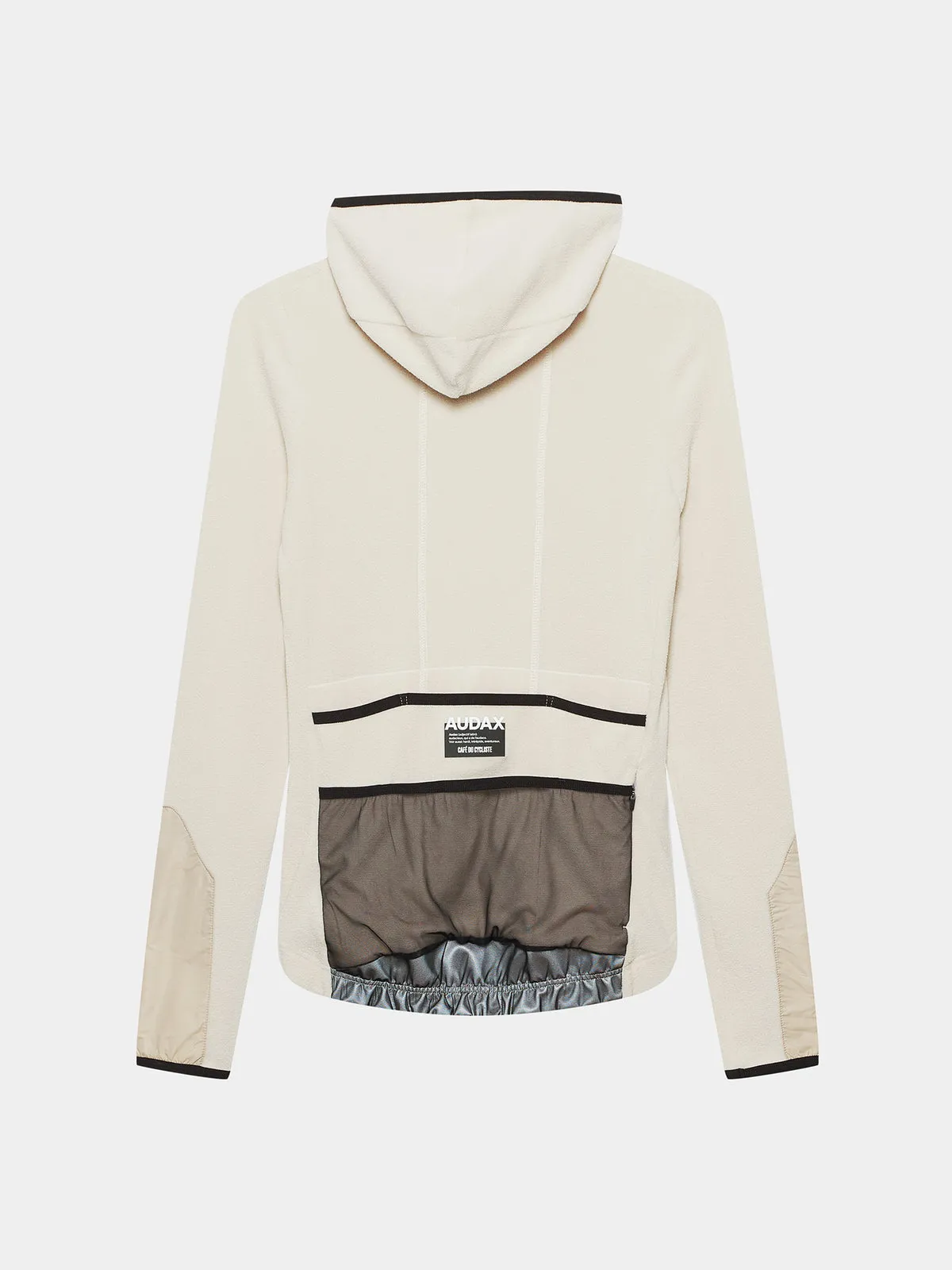 CAFE DU CYCLISTE Ingrid Microfleece LS Women Jersey - Pearl Grey - Image 2